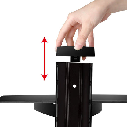 2 Tier Dual Glass Shelf Wall Mount DailySale