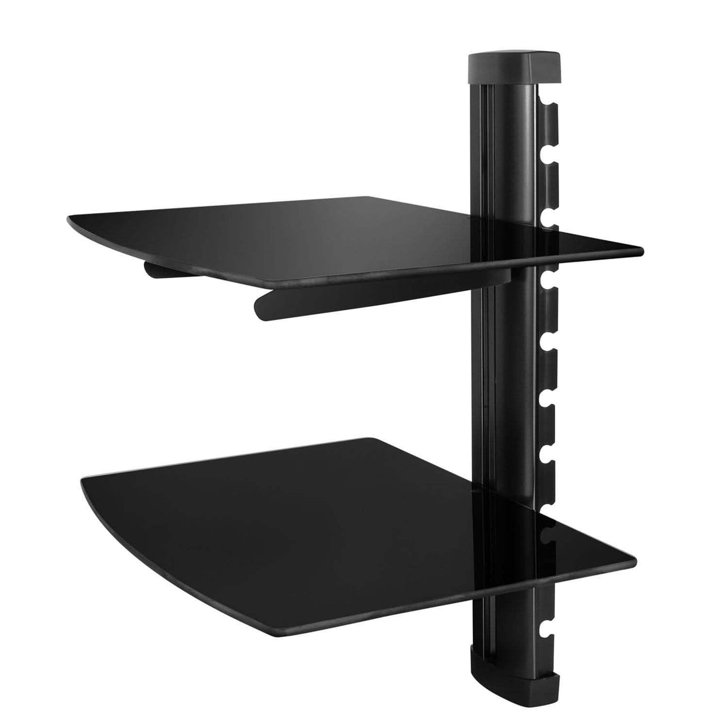 2 Tier Dual Glass Shelf Wall Mount DailySale