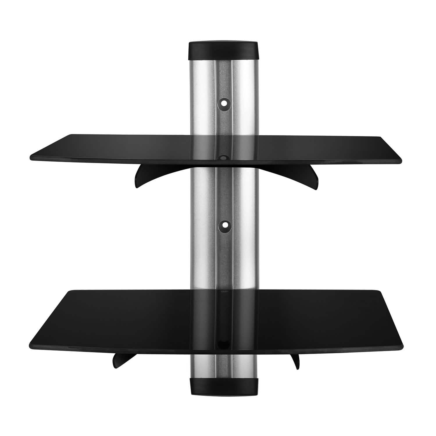 2 Tier Dual Glass Shelf Wall Mount DailySale