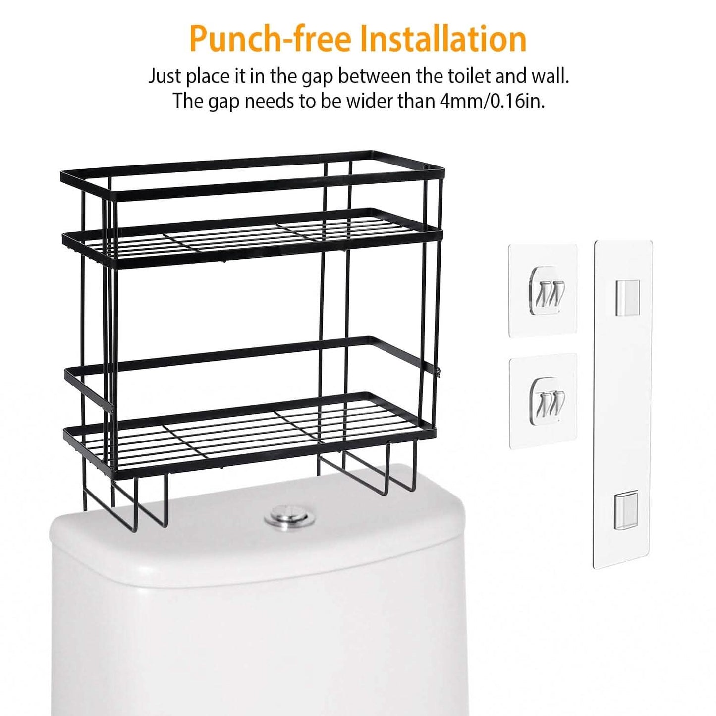 2-Tier Over the Toilet Storage Shelf Rack DailySale