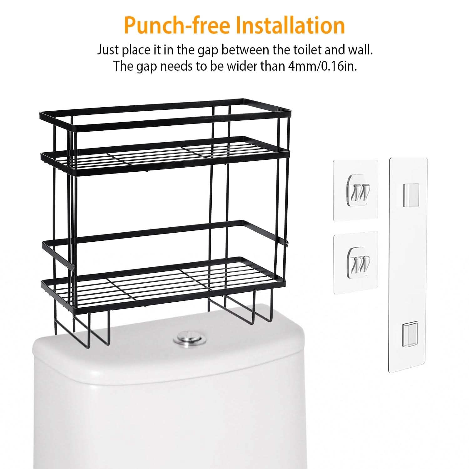 2-Tier Over the Toilet Storage Shelf Rack DailySale