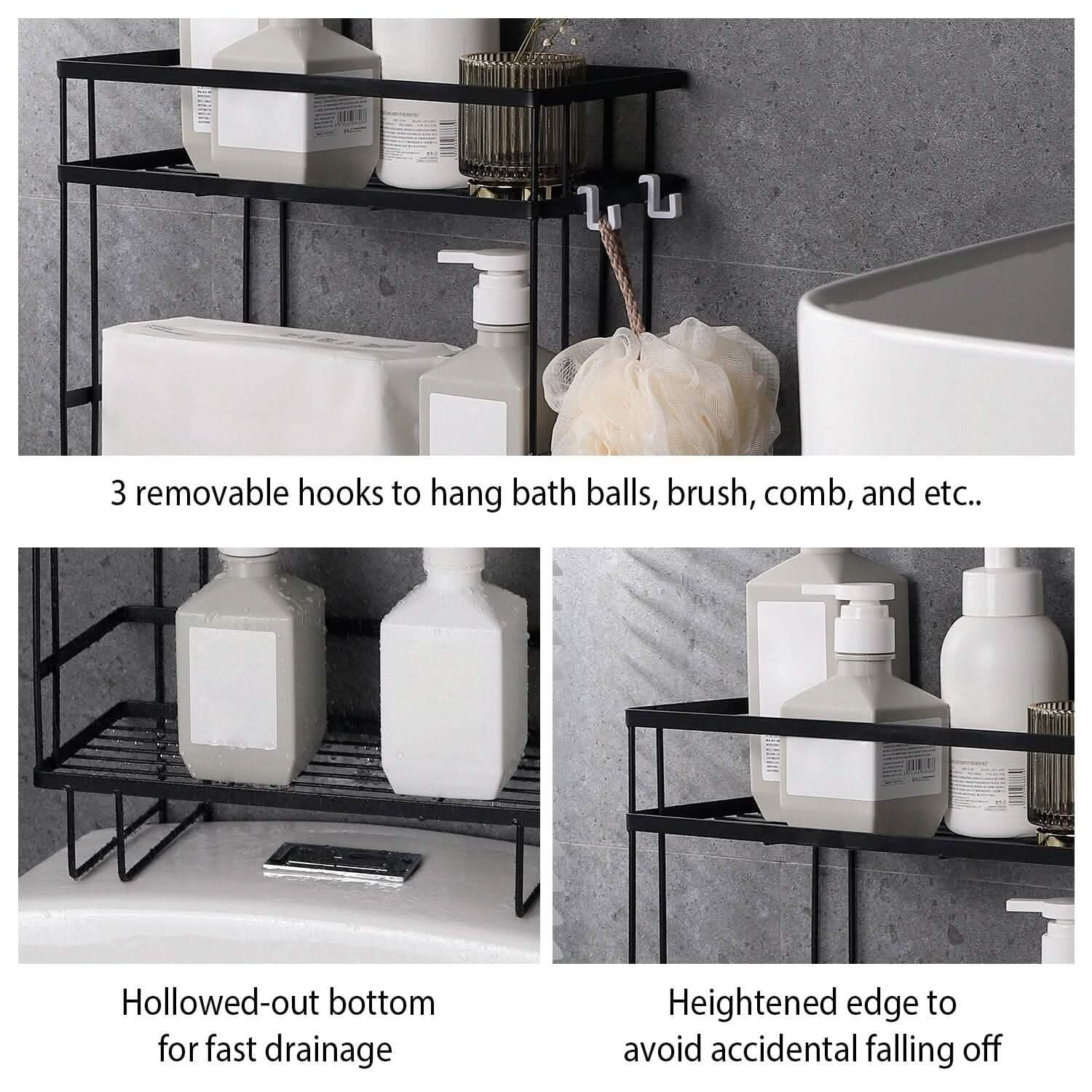 2-Tier Over the Toilet Storage Shelf Rack DailySale