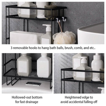 2-Tier Over the Toilet Storage Shelf Rack DailySale