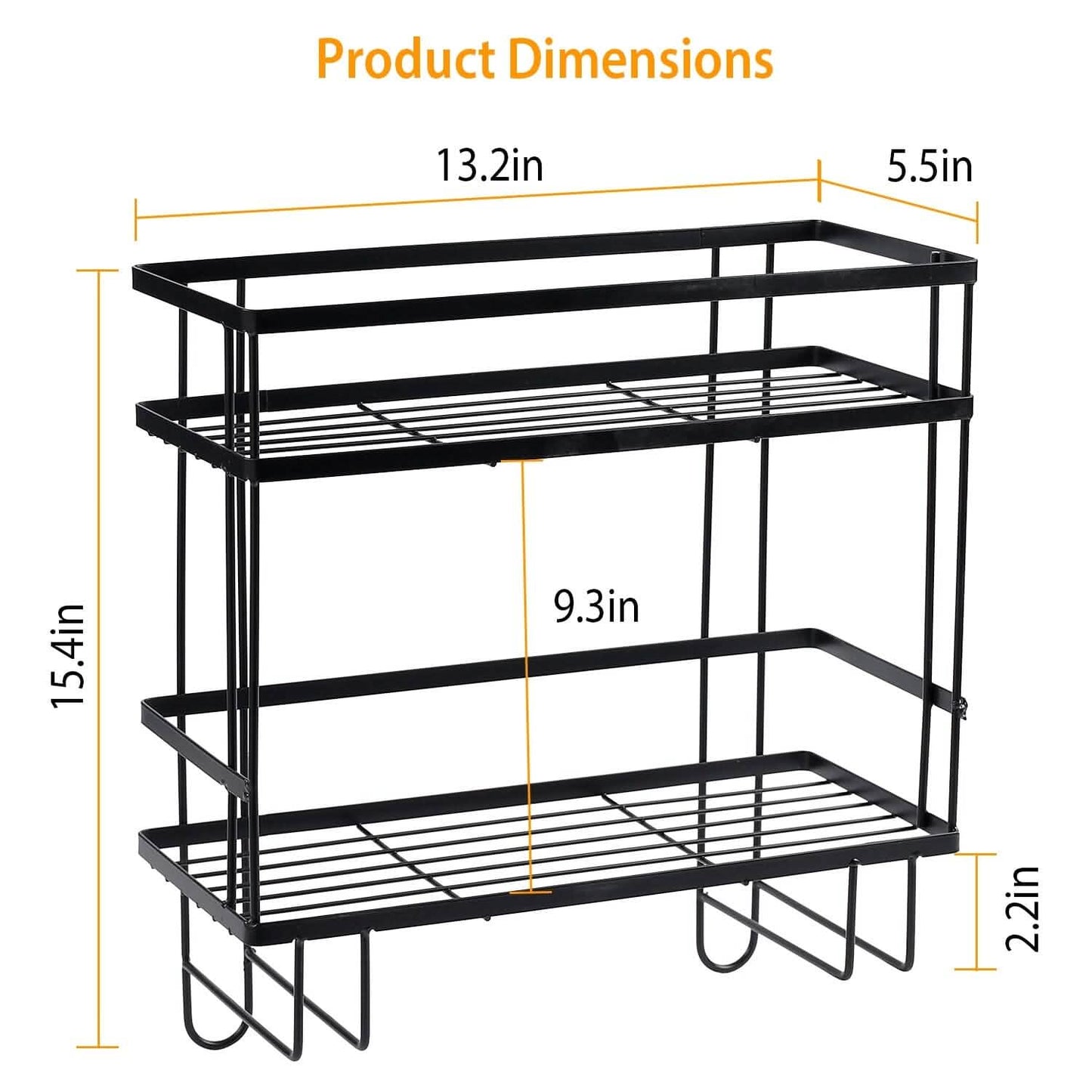 2-Tier Over the Toilet Storage Shelf Rack DailySale