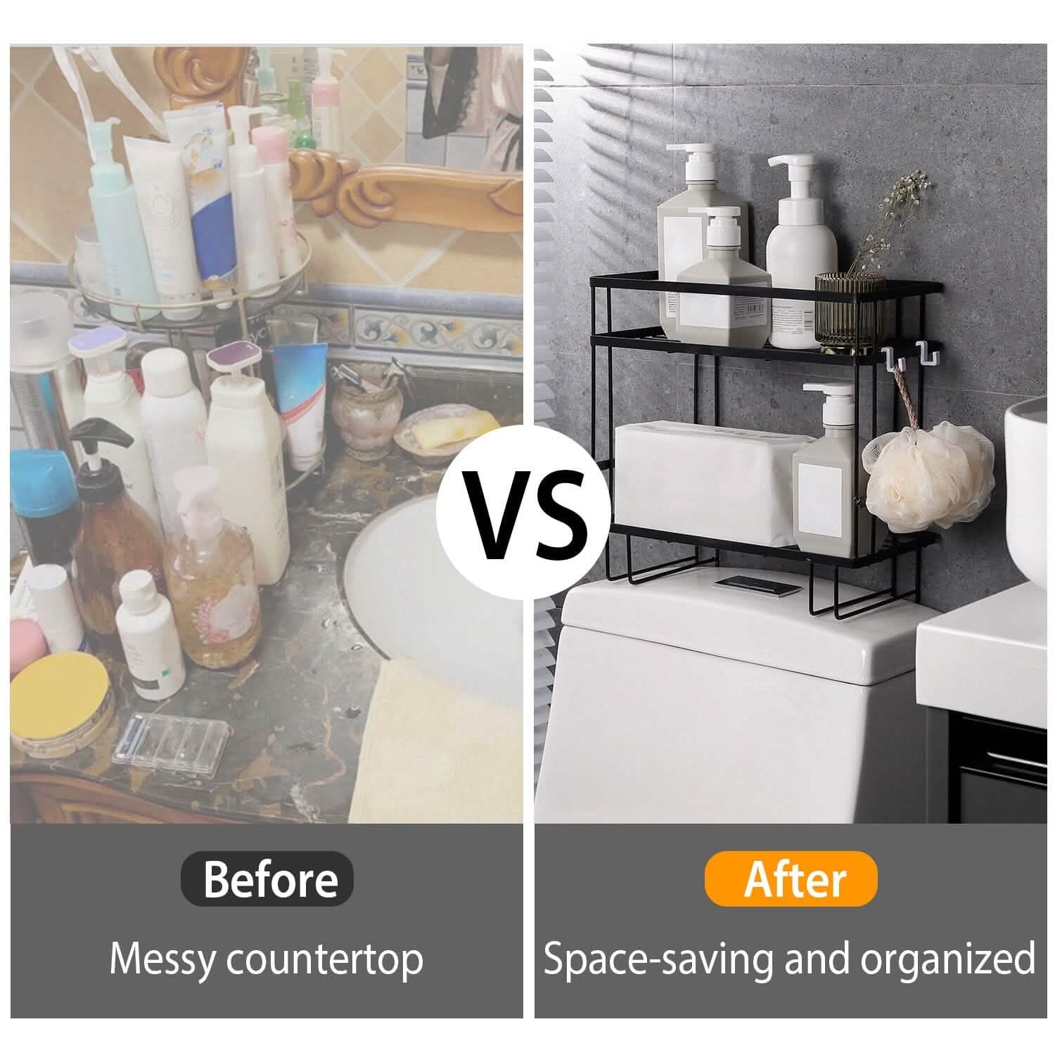 2-Tier Over the Toilet Storage Shelf Rack DailySale