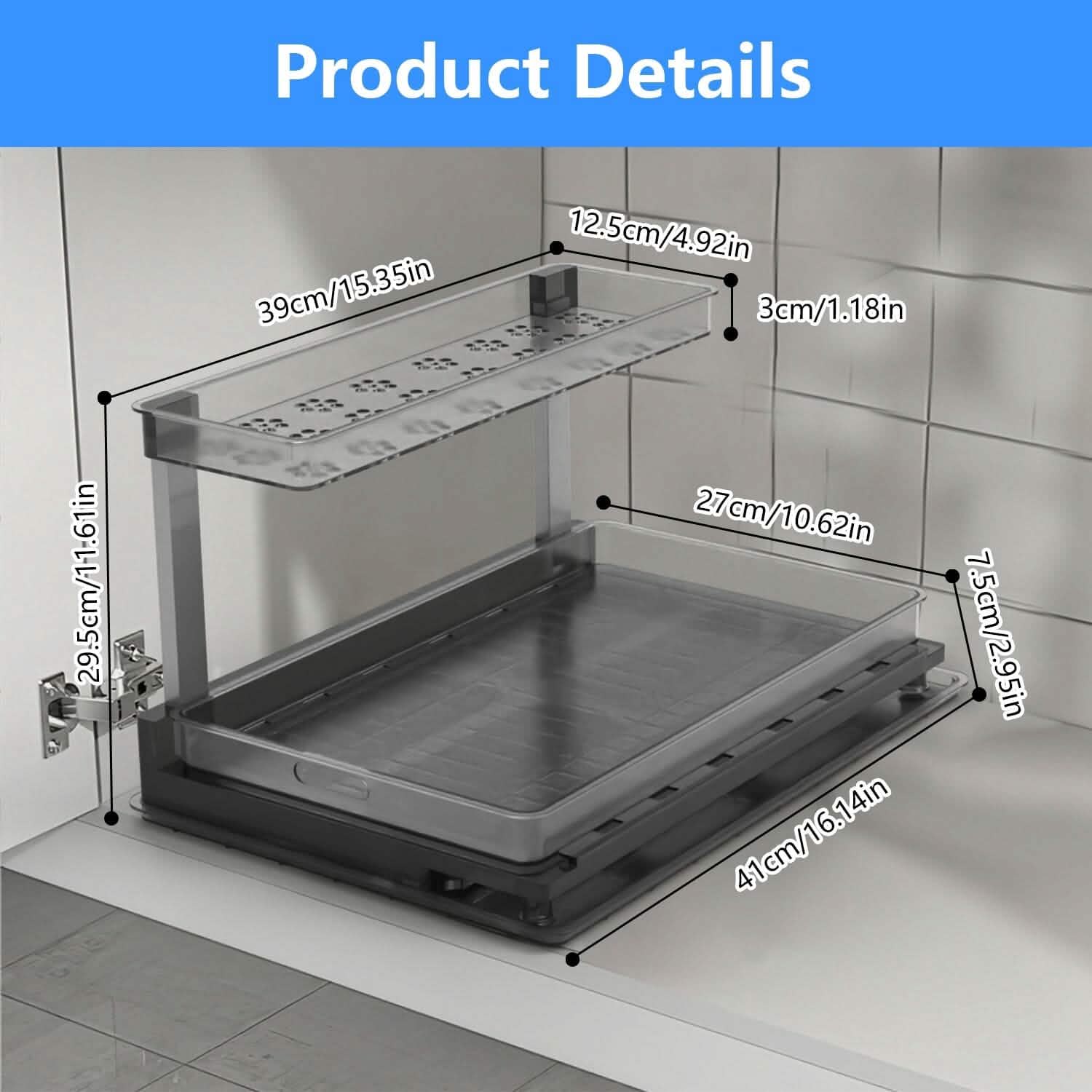 2-Tier Pull Out Under Sink Organizer DailySale