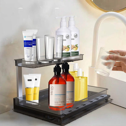2-Tier Pull Out Under Sink Organizer DailySale