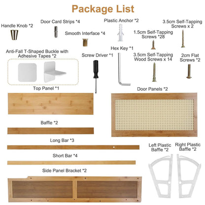 2-Tier Shoe Cabinet with 2 Flip Drawers Slim Bamboo Rack Narrow Shoe Organizer DailySale