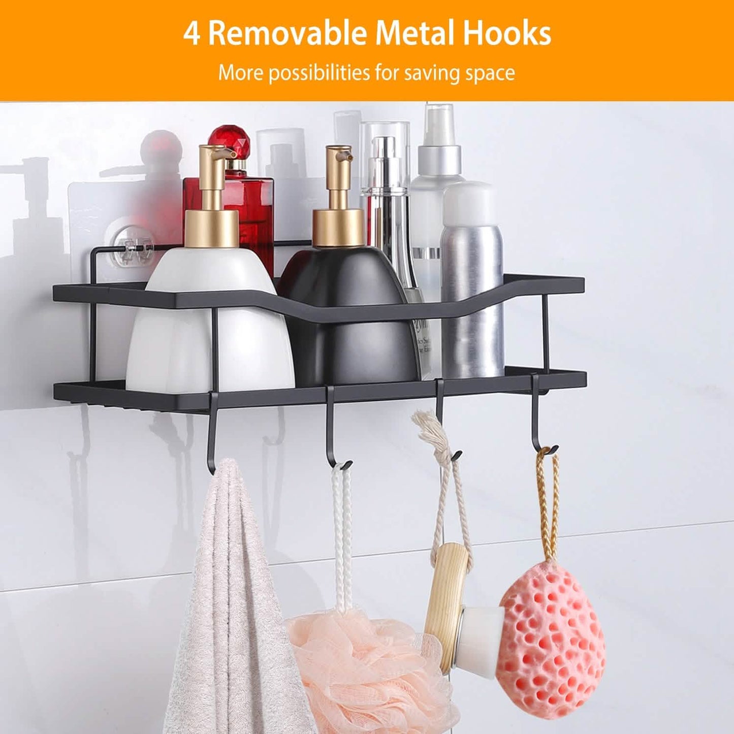 2-Tier Shower Caddy Shelf Holder DailySale