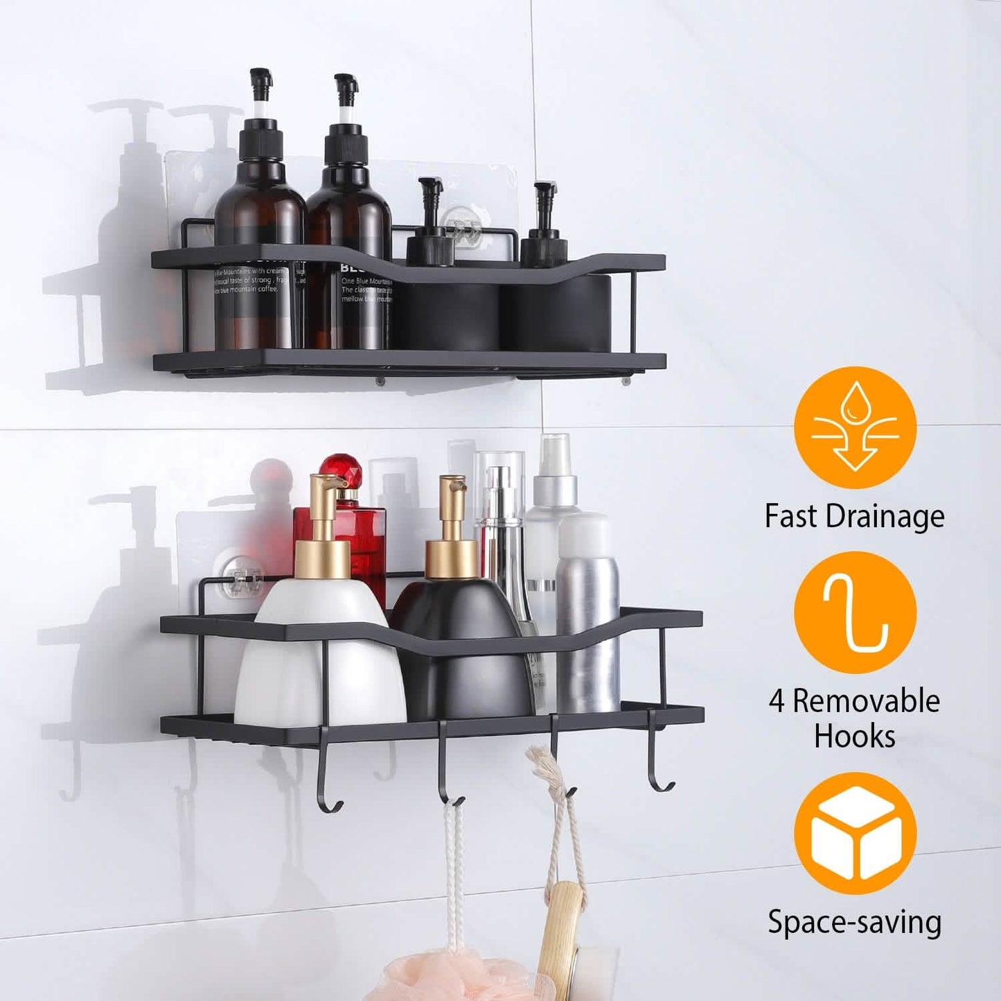 2-Tier Shower Caddy Shelf Holder DailySale