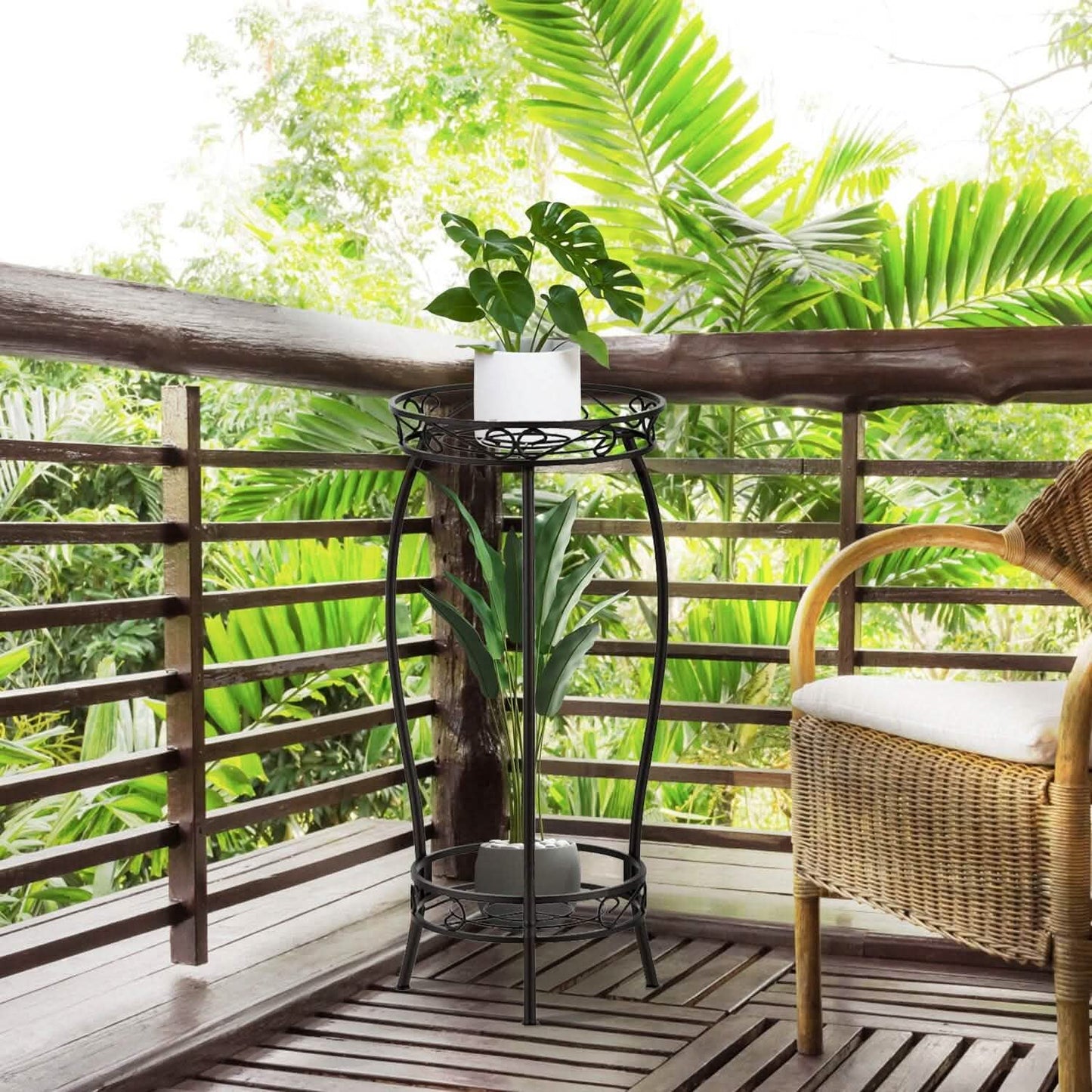 2-Tier Tall Plant Stand Rack Holder DailySale