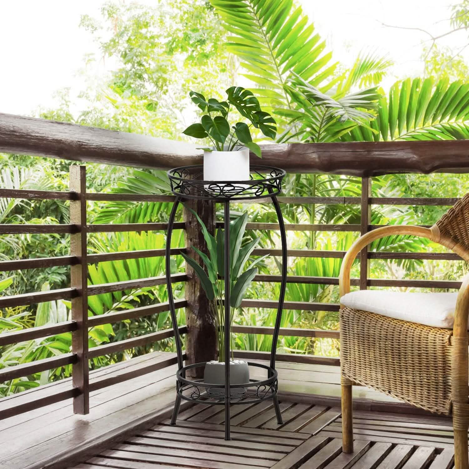 2-Tier Tall Plant Stand Rack Holder DailySale
