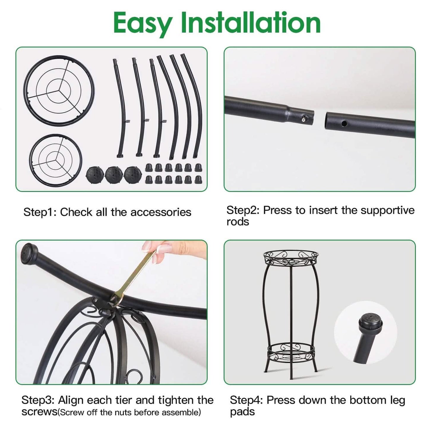 2-Tier Tall Plant Stand Rack Holder DailySale
