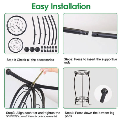 2-Tier Tall Plant Stand Rack Holder DailySale