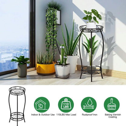 2-Tier Tall Plant Stand Rack Holder DailySale