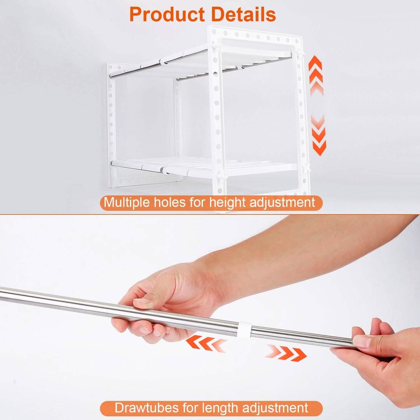 2-Tier Under Sink Organizer Retractable Space Saving Storage DailySale