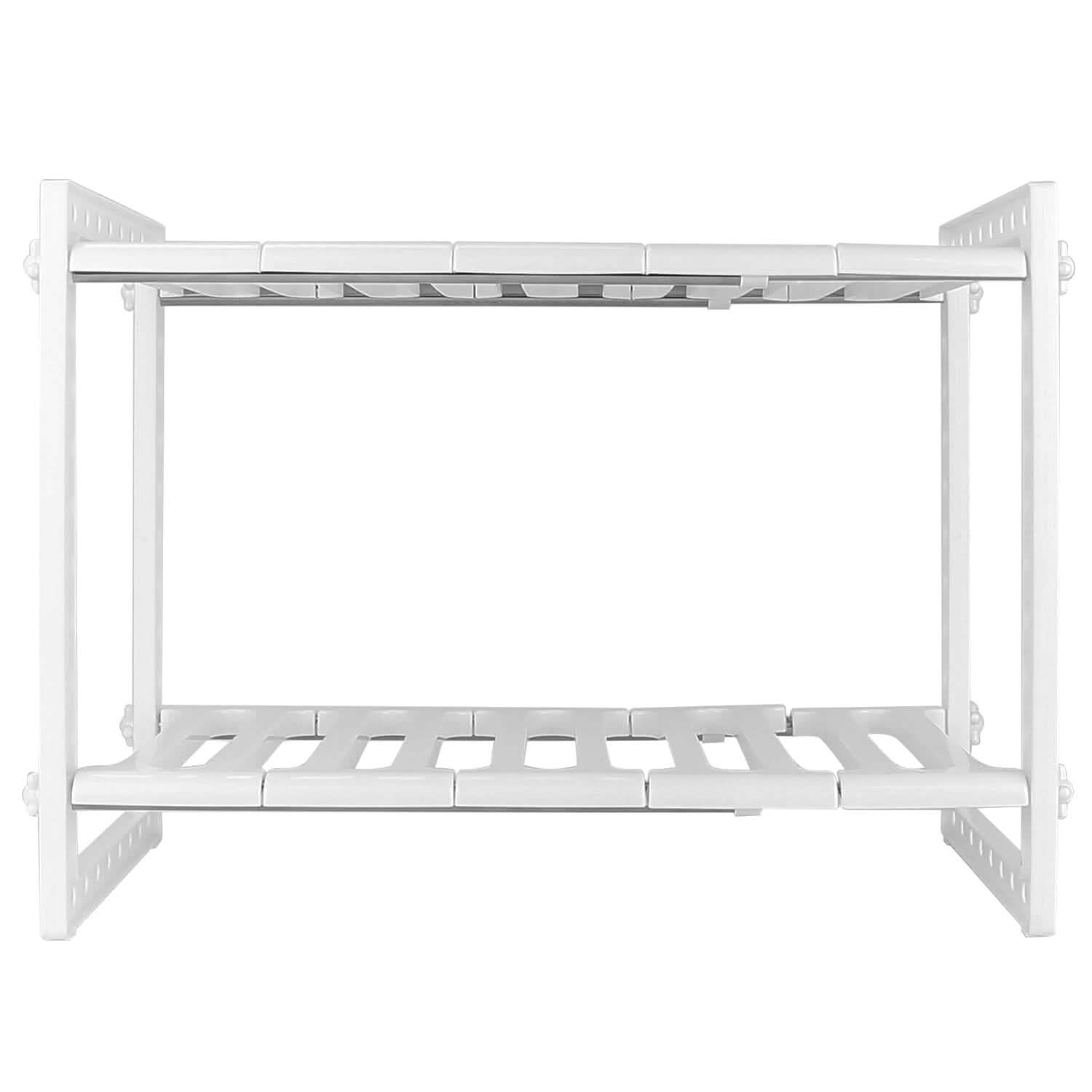 2-Tier Under Sink Organizer Retractable Space Saving Storage DailySale
