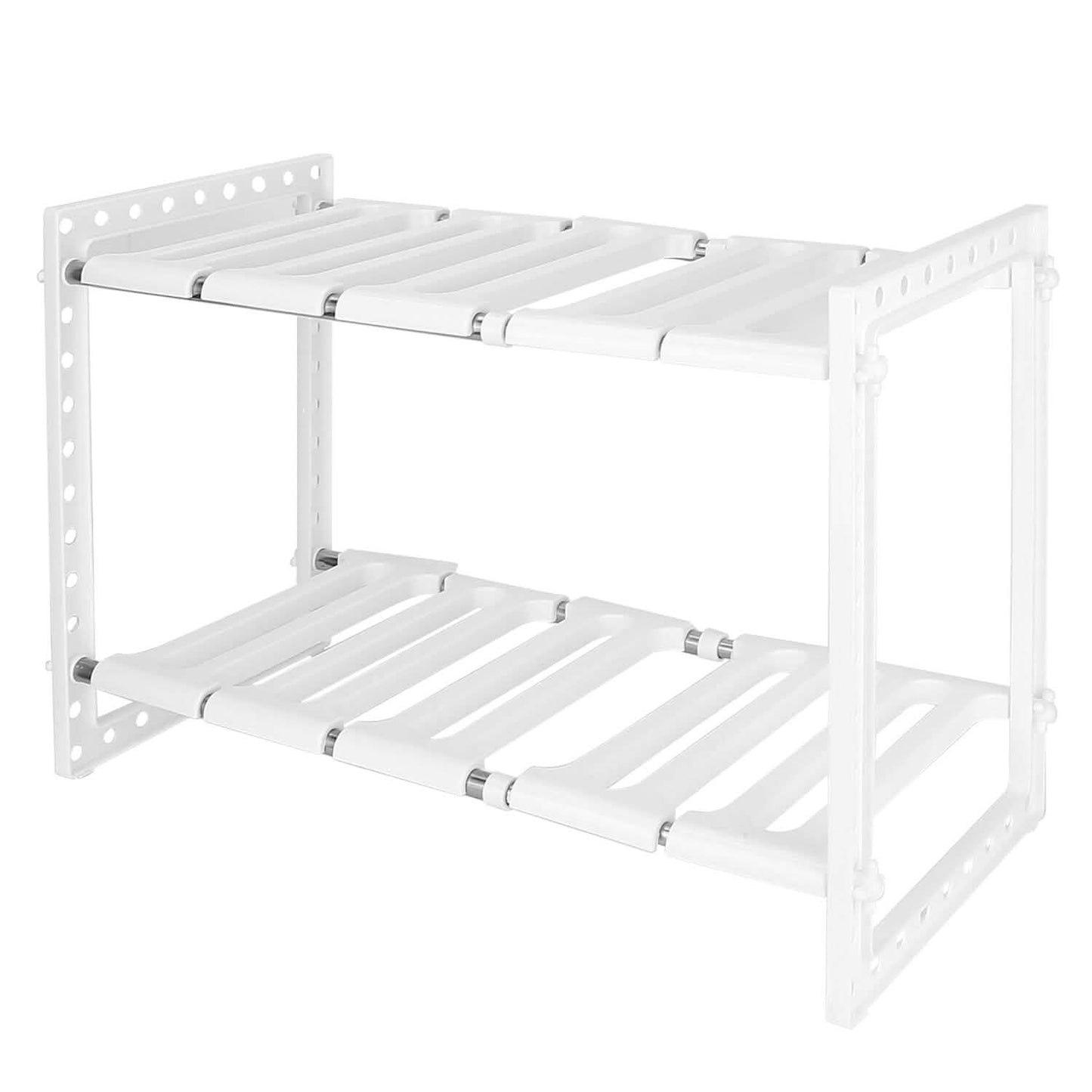 2-Tier Under Sink Organizer Retractable Space Saving Storage DailySale