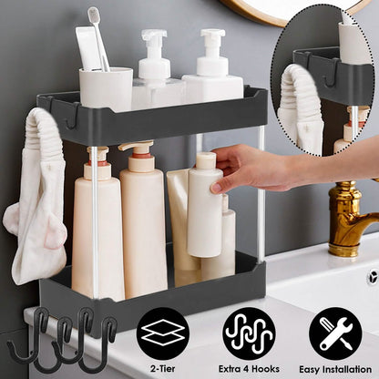 2-Tier Under Sink Shelf Organizer DailySale