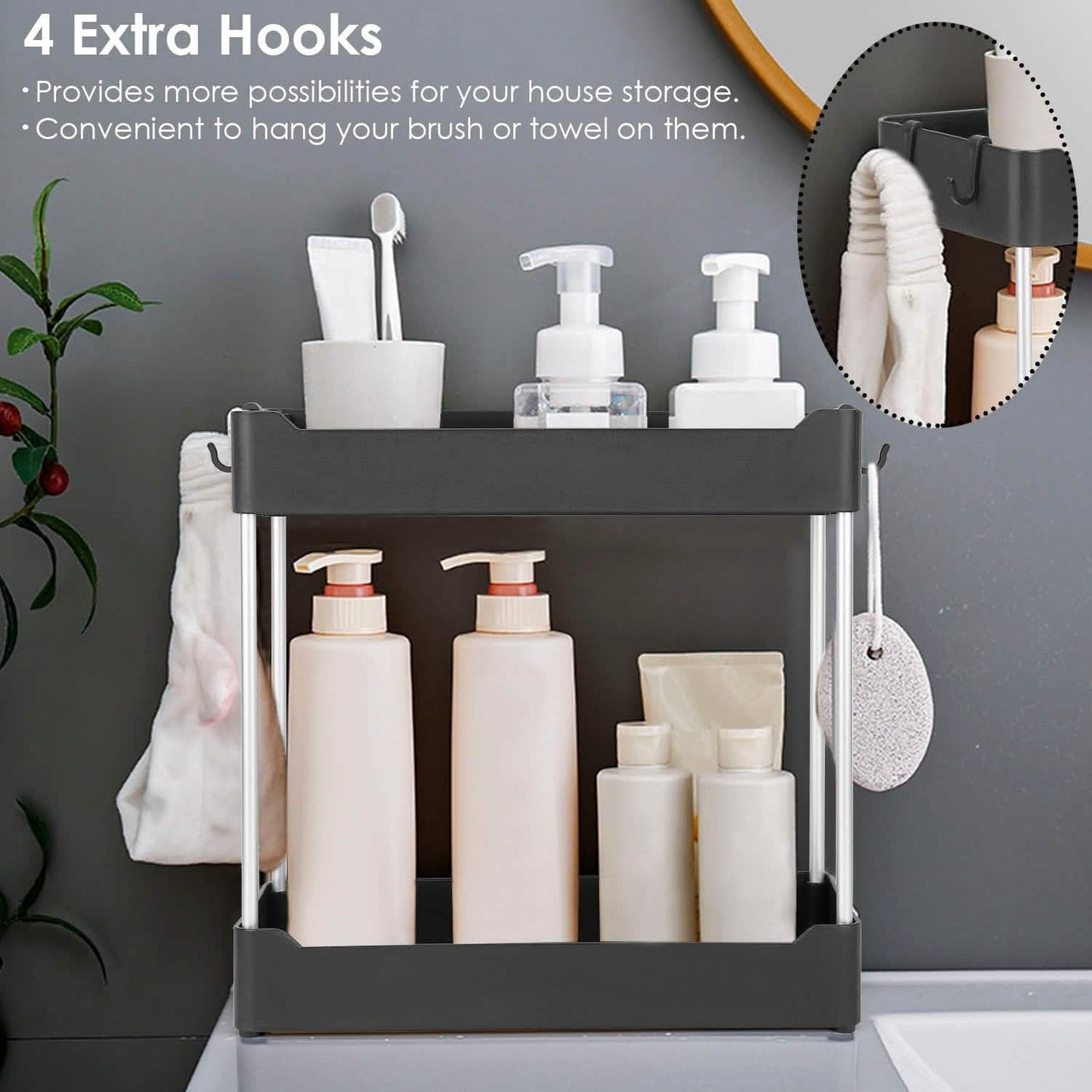 2-Tier Under Sink Shelf Organizer DailySale