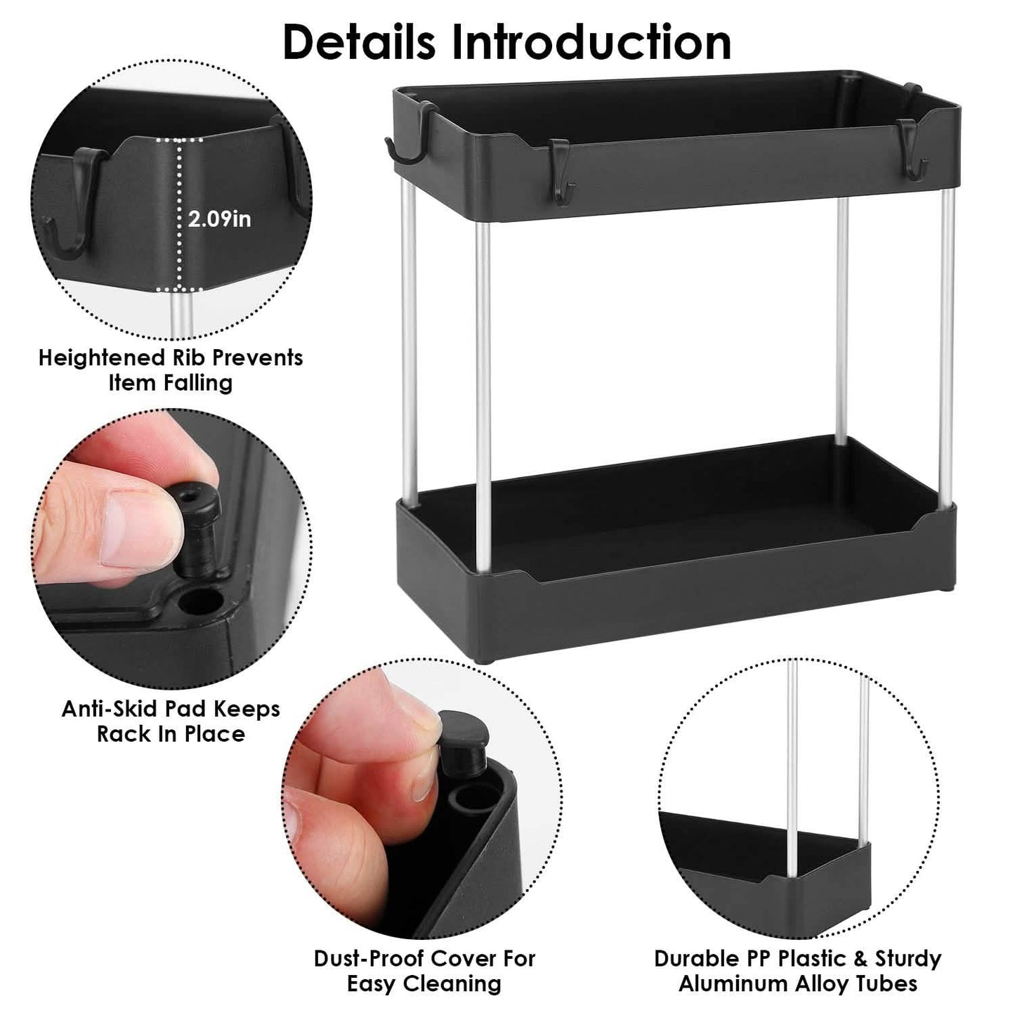 2-Tier Under Sink Shelf Organizer DailySale