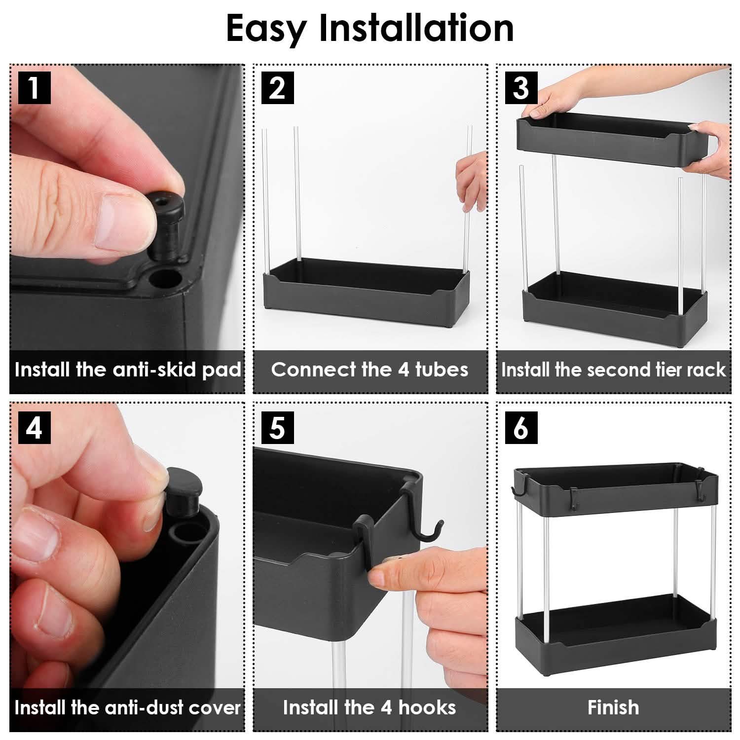 2-Tier Under Sink Shelf Organizer DailySale