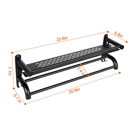 2-Tier Wall Mounted Towel Rack DailySale