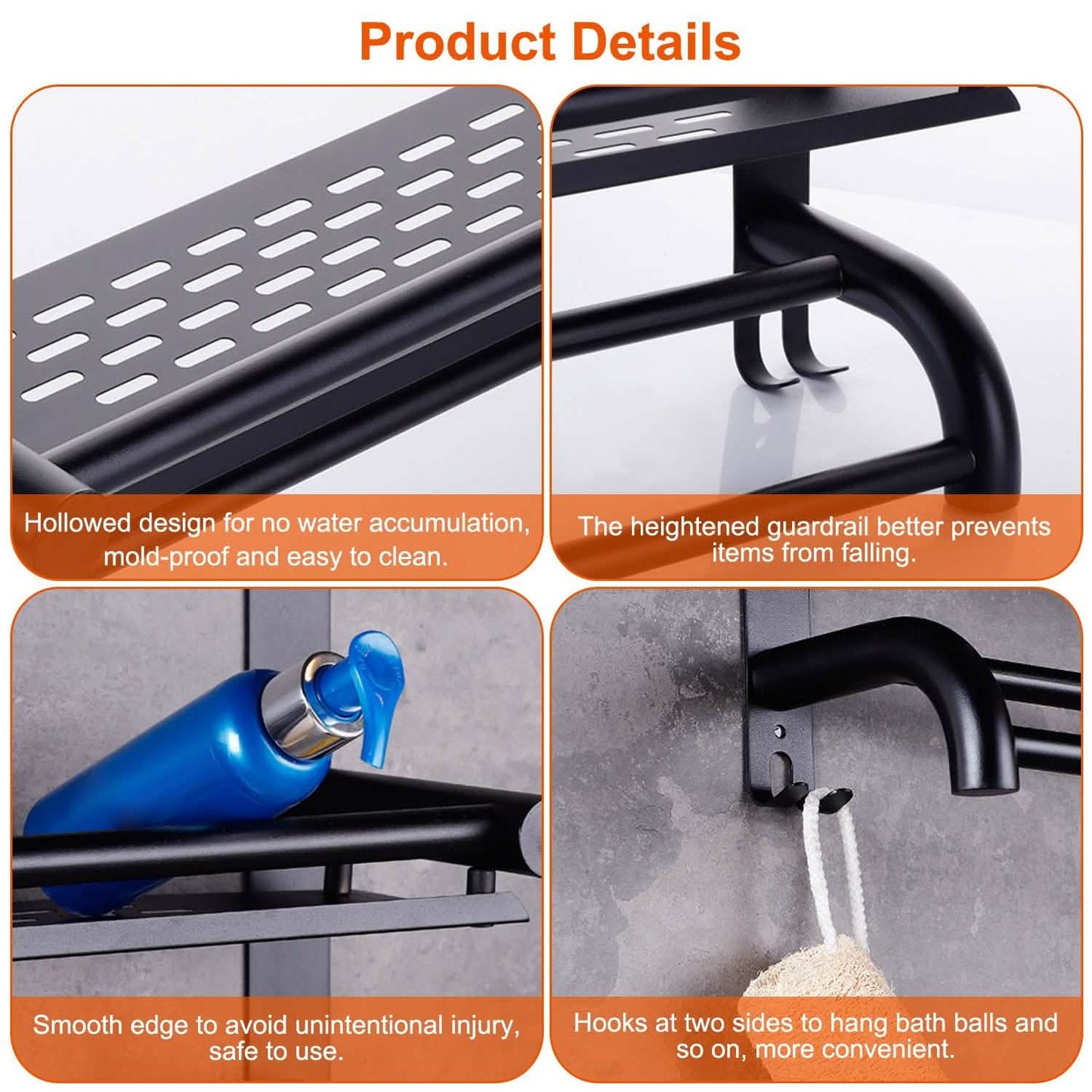 2-Tier Wall Mounted Towel Rack DailySale