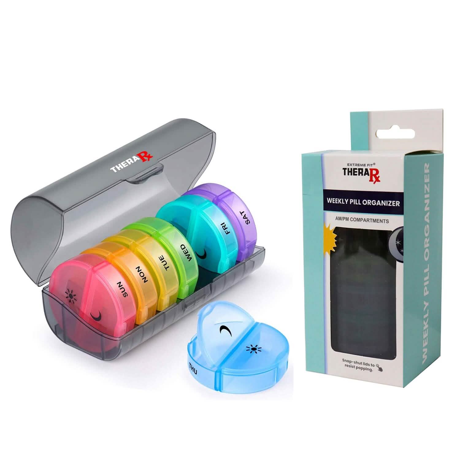 2 Times A Day Weekly Pill Organizer DailySale