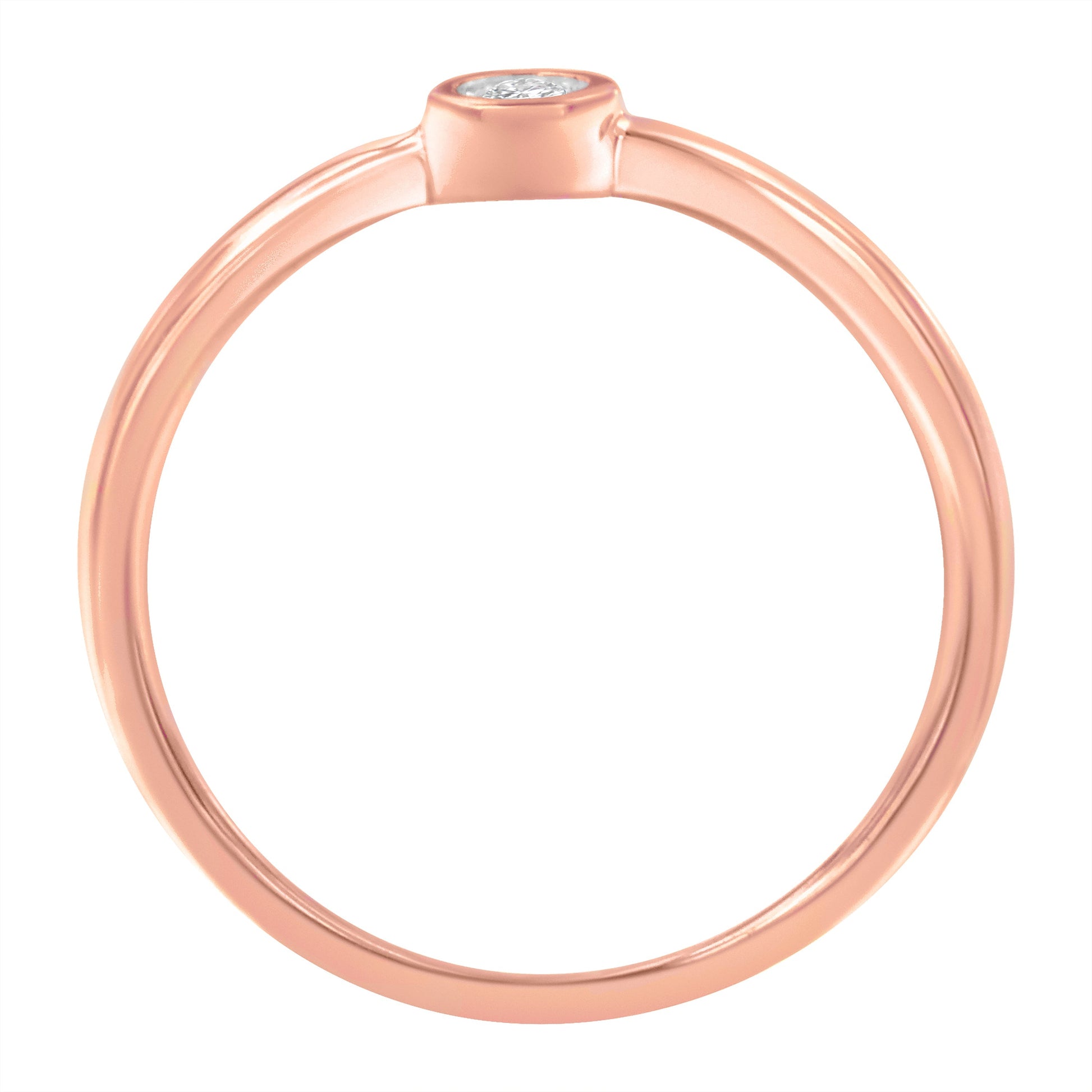 14K Rose Gold Plated .925 Sterling Silver Miracle Set Diamond Ring (1/20 Cttw, J-K Color, I1-I2 Clarity) - Size 6 Bids.com