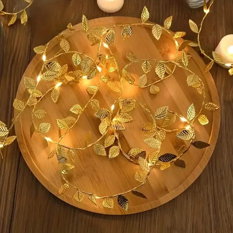 20 LED Golden Leaf Fairy Lights DailySale