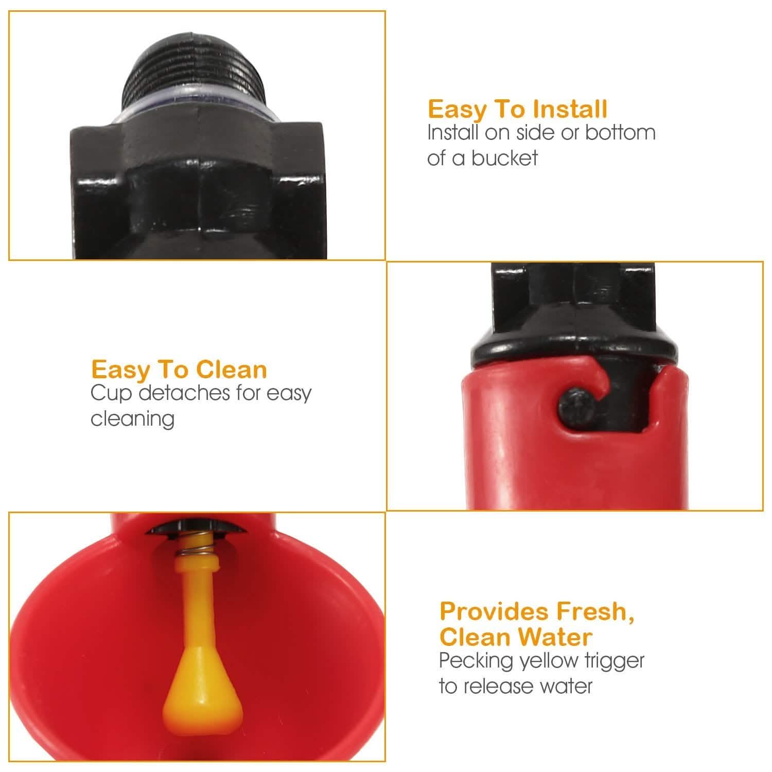 20-Pack: Chicken Waterer Automatic Drinker DailySale