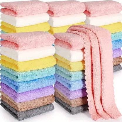 20-Pack: Polyester Hand Towels, 200gsm Knit Fabric, Soft Absorbent Square Bath Towels DailySale