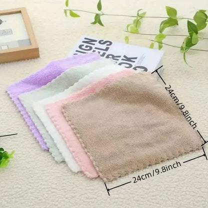 20-Pack: Polyester Hand Towels, 200gsm Knit Fabric, Soft Absorbent Square Bath Towels DailySale