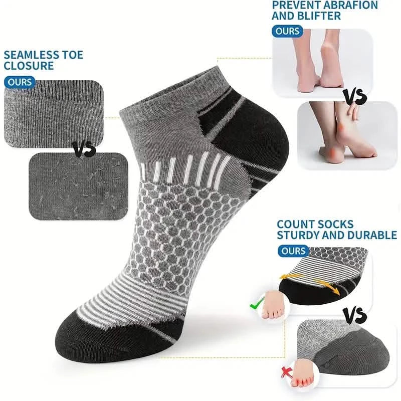 20-Pairs: Men's Outdoor Color Matching Low-Top Socks DailySale