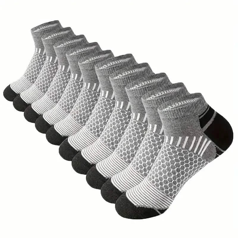 20-Pairs: Men's Outdoor Color Matching Low-Top Socks DailySale
