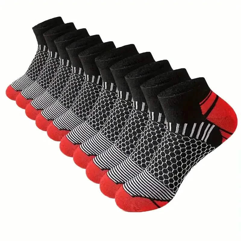 20-Pairs: Men's Outdoor Color Matching Low-Top Socks DailySale