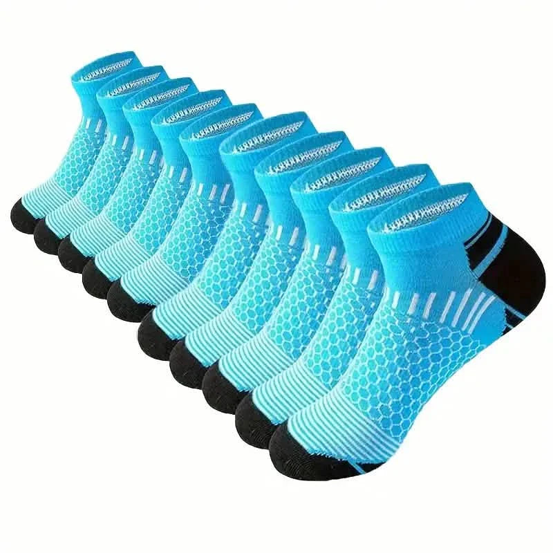 20-Pairs: Men's Outdoor Color Matching Low-Top Socks DailySale