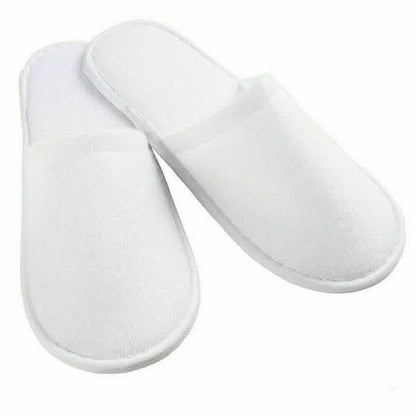 20-Pairs: Spa Hotel Guest Soft Slippers Closed Toe Disposable Travel Slipper DailySale