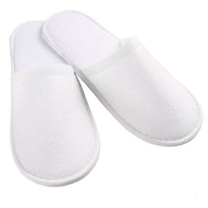 20-Pairs: Spa Hotel Guest Soft Slippers Closed Toe Disposable Travel Slipper DailySale
