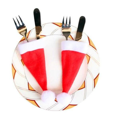 20-Piece: Christmas Santa Hat Silverware Storage Bag DailySale