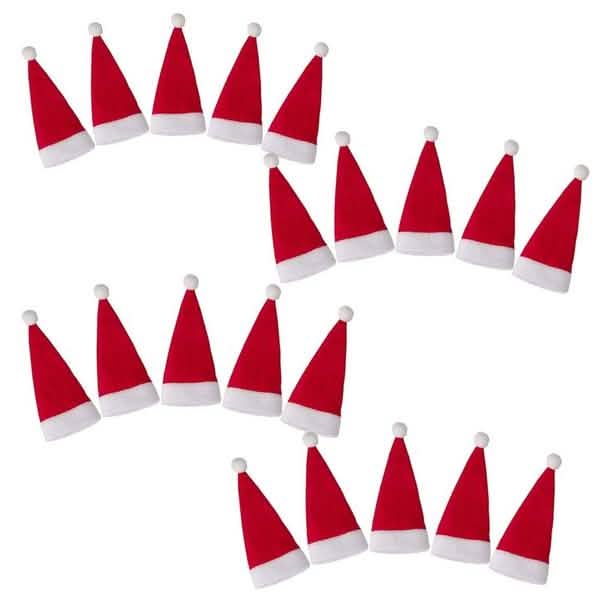 20-Piece: Christmas Santa Hat Silverware Storage Bag DailySale