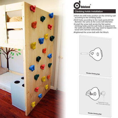 20-Piece: Climbing Wall Holds Indoor Outdoor Playground Set DailySale