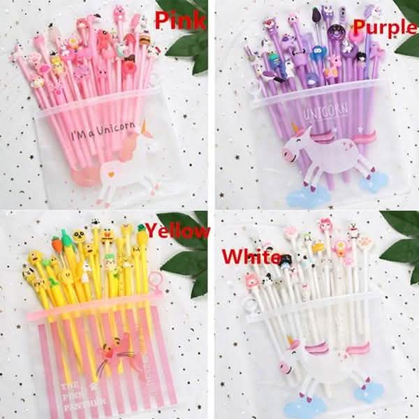 20-Piece: Cute Gel Cartoon Pen Set DailySale