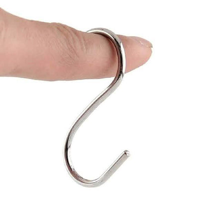 20-Piece: Household Holder Kitchen Stainless Steel S Shaped Hooks DailySale
