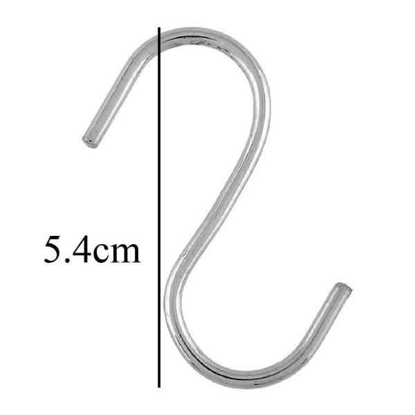 20-Piece: Household Holder Kitchen Stainless Steel S Shaped Hooks DailySale