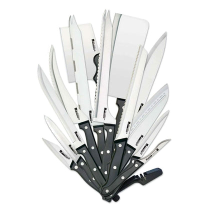 20-Piece: Ronco Full-Tang Handle Professional Kitchen Knife Set DailySale