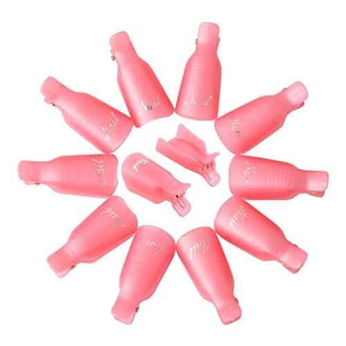 20-Piece Set: Plastic Acrylic Nail Art Soak Off Cap Clip UV Gel Polish Remover Wrap Tool DailySale