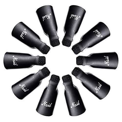 20-Piece Set: Plastic Acrylic Nail Art Soak Off Cap Clip UV Gel Polish Remover Wrap Tool DailySale