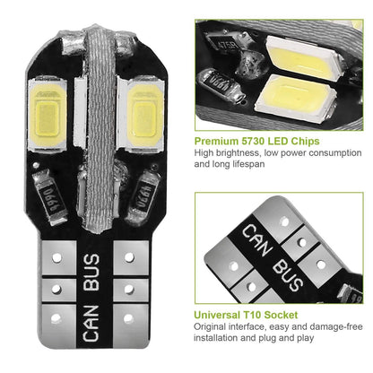 20-Piece: T10 SMD5730 LED Light Bulbs DailySale